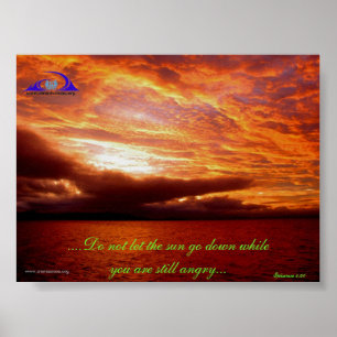 Poster Ne laisse pas le soleil se coucher