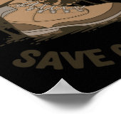 Poster Ne laissez aucune trace - Message de conservation  (Coin)