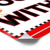 Poster Ne laissez pas les chats sortir (Coin)