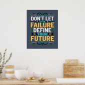 Poster Ne laissez pas un échec définir votre futur devis (Cuisine)