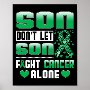 Poster Ne laissez pas votre fils combattre seul le cancer