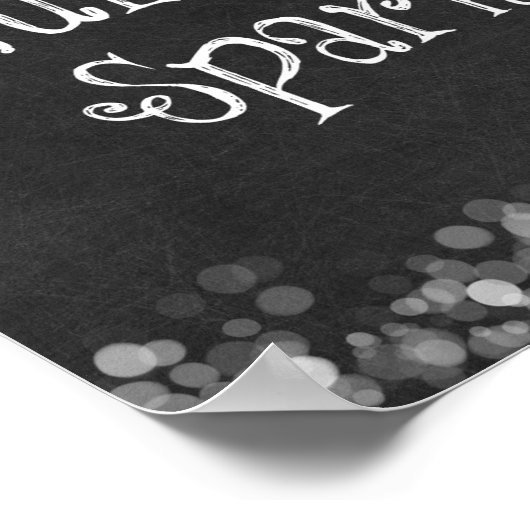 Poster Ne laissez personne tirer votre citation étincelan (Coin)