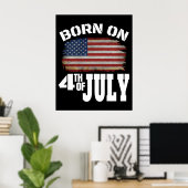 POSTER NÉ LE 4 JUILLET (Bureau à domicile)