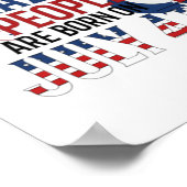 Poster Né le 4 juillet Fête de l'Indépendance (Coin)