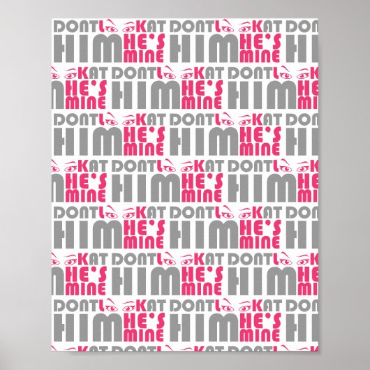 Poster Ne le regarde pas il est à moi (Devant)