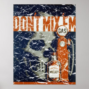 Poster Ne les mélangez pas - 1936 - affligés