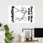 Poster Ne manquez pas avec le Bagpiper (Bureau à domicile)