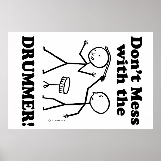 Poster Ne manquez pas avec le batteur (Devant)