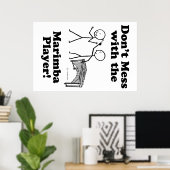 Poster Ne manquez pas avec le joueur de Marimba (Bureau à domicile)