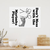Poster Ne manquez pas avec le joueur de Marimba (Cuisine)