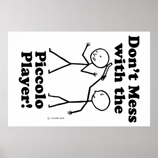 Poster Ne manquez pas avec le joueur Piccolo (Devant)
