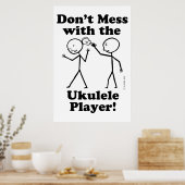 Poster Ne manquez pas avec le joueur Ukulele (Cuisine)