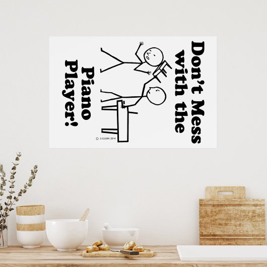 Poster Ne manquez pas avec le Piano Player (Cuisine)