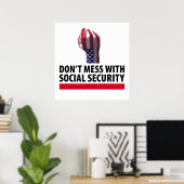 Poster Ne manquez pas la sécurité sociale (Bureau à domicile)