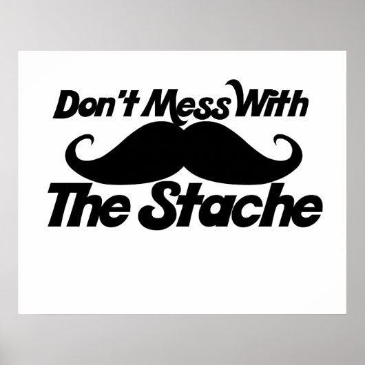 Poster Ne manquez pas la stache (Devant)