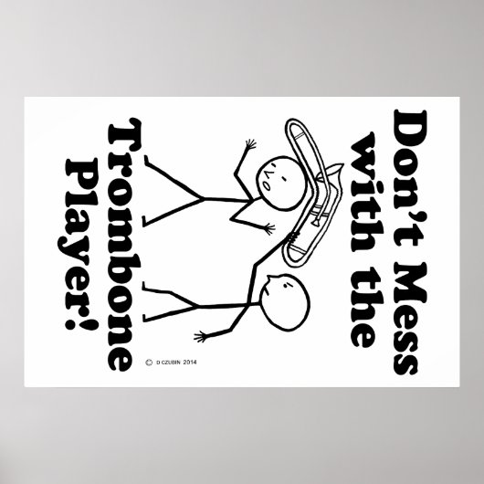 Poster Ne manquez pas le joueur Trombone (Devant)