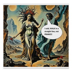 Poster Ne marchez pas, ne trottez pas