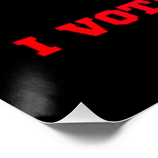 Poster NE ME BLÂME PAS, J'AI VOTÉ POUR... drôle d'action  (Coin)