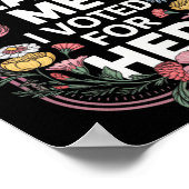 Poster Ne Me Blâmez Pas J'Ai Voté Pour Son Anti-Trump J'A (Coin)