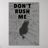 Poster Ne me bousculez pas | Chat introverti (Devant)