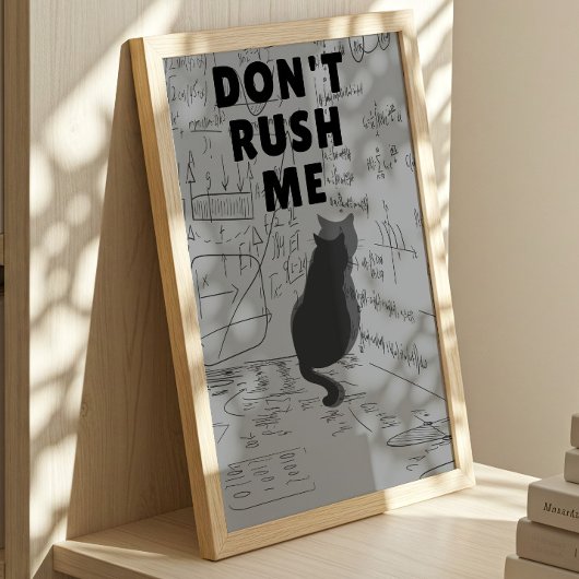 Poster Ne me bousculez pas | Chat introverti