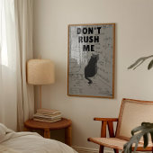 Poster Ne me bousculez pas | Chat introverti
