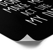 Poster Ne me fais pas agir comme mon papa (Coin)