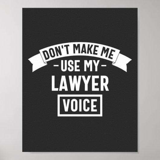 Poster Ne me fais pas utiliser ma voix d'avocat (Devant)