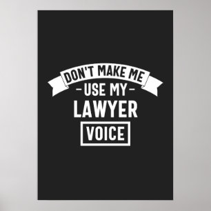 Poster Ne me fais pas utiliser ma voix d'avocat