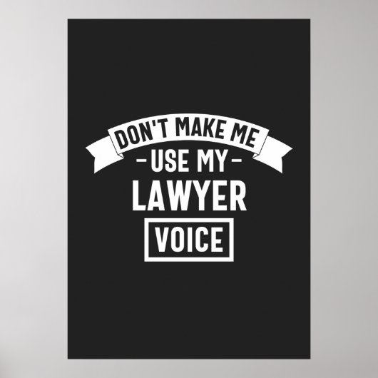 Poster Ne me fais pas utiliser ma voix d'avocat (Devant)