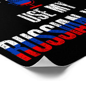 Poster Ne Me Fais Pas Utiliser Ma Voix Russe (Coin)