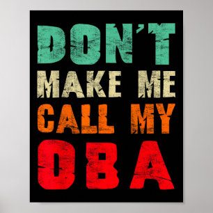 Poster Ne me faites pas appeler ma tante Oba drôle de nev