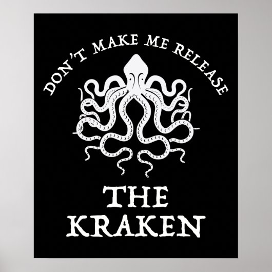 Poster Ne me faites pas libérer le Kraken (Devant)