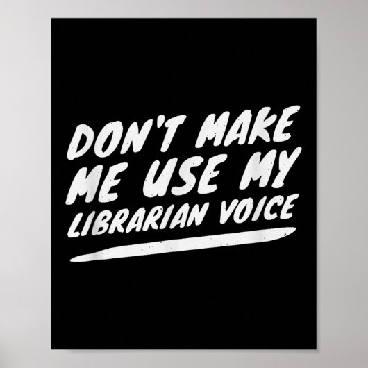 Poster Ne me faites pas utiliser ma voix de bibliothécair (Devant)