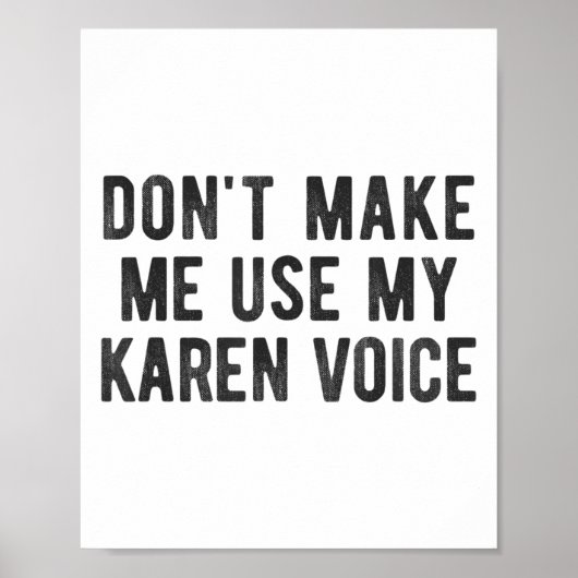 Poster Ne me faites pas utiliser ma voix de Karen Citatio (Devant)