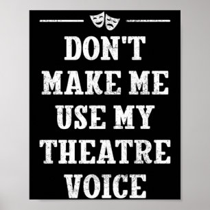 Poster Ne me faites pas utiliser ma voix de théâtre Direc