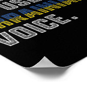 Poster Ne me faites pas utiliser ma voix ukrainienne - Fi (Coin)