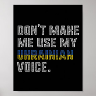 Poster Ne me faites pas utiliser ma voix ukrainienne - Fi