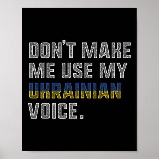Poster Ne me faites pas utiliser ma voix ukrainienne - Fi (Devant)