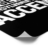 Poster Ne me faites pas utiliser mon accent pennsylvanien (Coin)