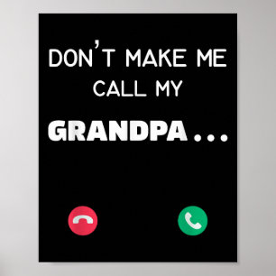 Poster Ne me force pas à appeler mon grand-père