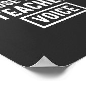 Poster ne me force pas à utiliser mon ton de professeur (Coin)