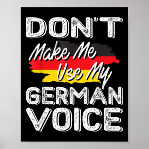 Poster Ne me forcez pas à utiliser ma voix allemande Cade
