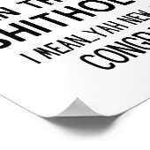 Poster Ne me laissez pas... Travailleur amusant qui part (Coin)