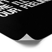 Poster Ne Me Parle Pas Je Blesserai Tes Sentiments Drôle  (Coin)