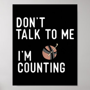 Poster Ne me parle pas Je compte le Crochet drôle Knitti