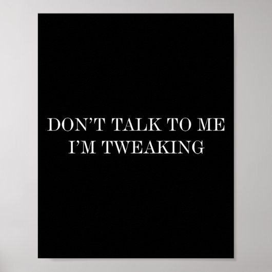 Poster Ne me parlez pas Je parle (Devant)