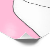 Poster Ne me regardez pas La fille de queue esthétique (Coin)