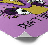 Poster Ne me trompe pas féministe violette (Coin)