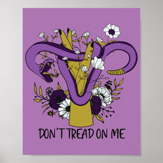 Poster Ne me trompe pas féministe violette (Devant)